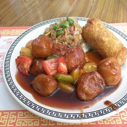 Sweet and sour chicken lunch special Sweet and sour chicken lunch special