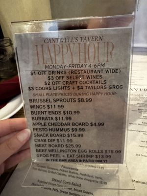 Menu photo 2 Cantwell's Tavern Odessa, DE Menu photo 2 Cantwell's Tavern Odessa, DE