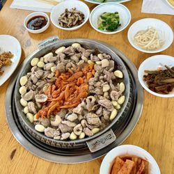 Duck bbq + banchan