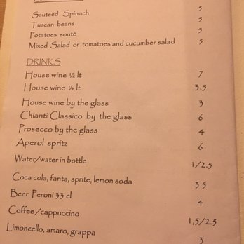 Pensavo Peggio - Menu 1 - Italian Near Me - Florence, FI