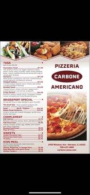 Menu photo 3 Carbone Pizzeria Americano Berwyn, IL