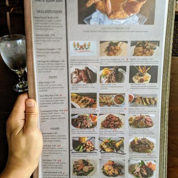 Rain Thai and Sushi Bar - Menu (3 of 8). Thai appetizers, soups, salads, and entrees. - Asian Fusion Near Me - Atlanta, Georgia