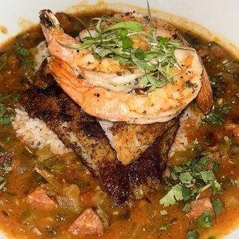 Haywire - Blackened Catfish and gulf shrimp - New American Near Me - Dallas, Texas Haywire - Blackened Catfish and gulf shrimp - New American Near Me - Dallas, Texas