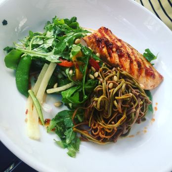 Backstreet Cafe - Wood-grilled Salmon Bowl - New American Near Me - Houston, Texas