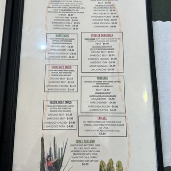 La Dos Gringas - Menu - New Mexican Cuisine Near Me - Belen, New Mexico