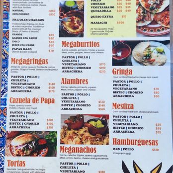 Los Burritos - Menu as of 24 November 2023 - Tacos Near Me