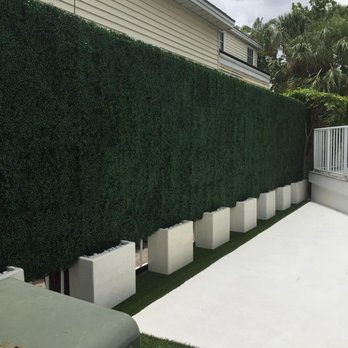 Complete Synthetic Turf - Artificial Ivy installed. - Landscaping Near Me - Stuart, Florida