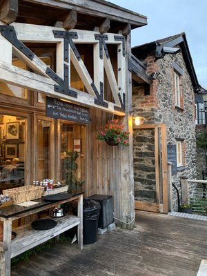 Photo of The Corn Mill - Llangollen, DEN, GB. Outside back patio