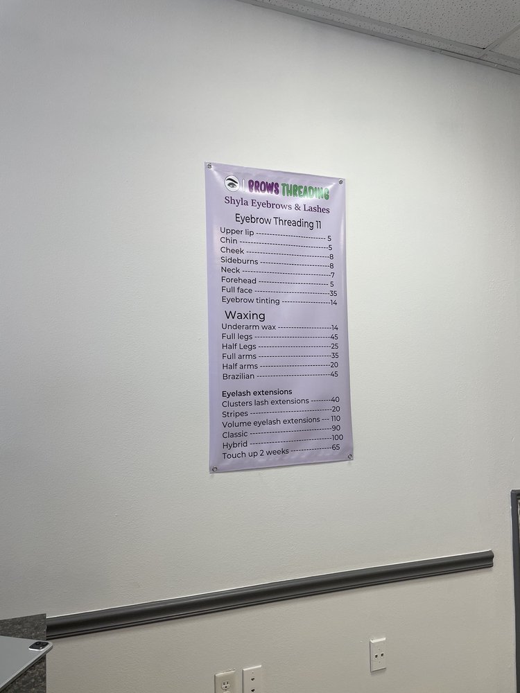 SHILA’S EYEBROW THREADING AND LASHES Updated September 2024 11717 S