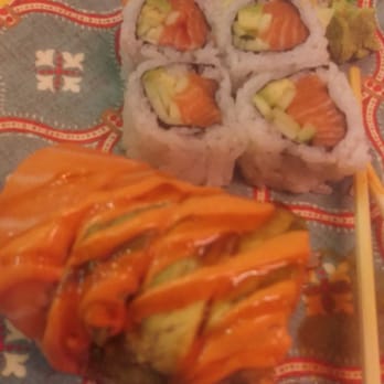 Kim's Sushi - Salmon avocado rolls and forgot the name of the other roll - Sushi Bars Near Me - West Orange, New Jersey Kim's Sushi - Salmon avocado rolls and forgot the name of the other roll - Sushi Bars Near Me - West Orange, New Jersey