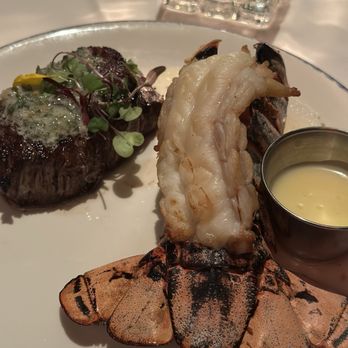 Vic & Anthony's Steakhouse - 8 Oz. Filet Mignon and Cold Water Australian Rock Lobster Tail - Steakhouses Near Me - Las Vegas, Nevada Vic & Anthony's Steakhouse - 8 Oz. Filet Mignon and Cold Water Australian Rock Lobster Tail - Steakhouses Near Me - Las Vegas, Nevada