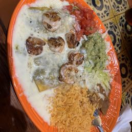 Green H. Enchiladas Verdes Combo Plate