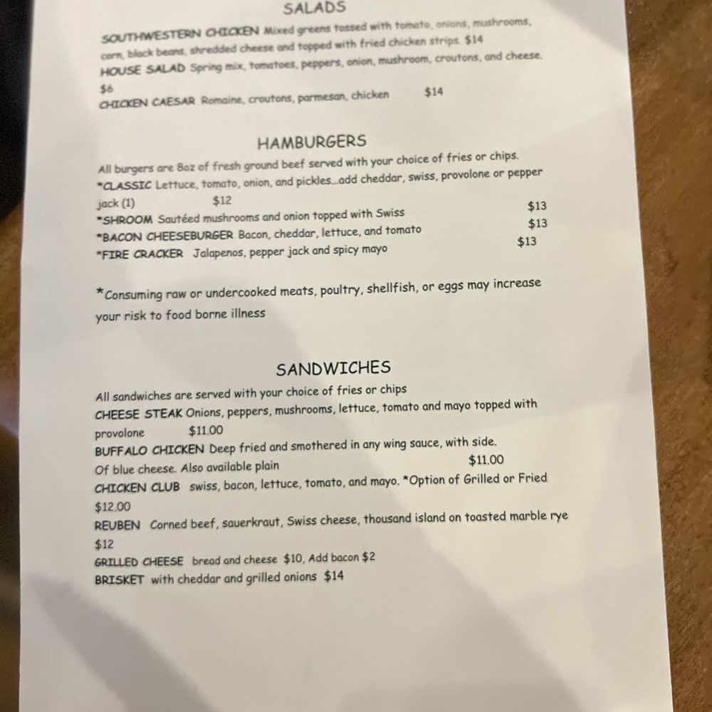 Menu Menu