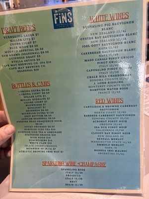 Menu photo 4 Fins Bar & Grille Cape May, NJ Menu photo 4 Fins Bar & Grille Cape May, NJ