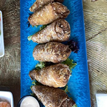 Tortuga's Kitchen & Bar - Chicken, corn and goat cheese egg rolls - Bars Near Me - Flagler Beach, Florida