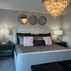 Extravagance Design & Home Furnishings - Lamps. Mirrors, pillows and did I say chandelier?