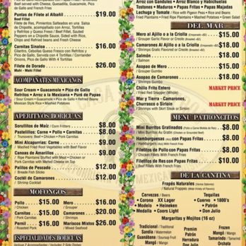La Casa del Patron - Menu - Mexican Near Me - San Juan, Puerto Rico