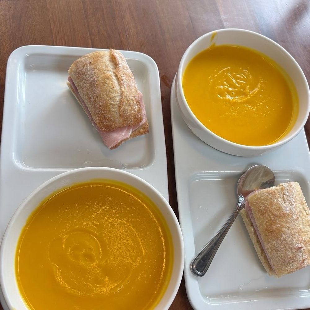 Le Bon Cafe - Ham and cheese baguette and seasonal butternut squash soup - Coffee & Tea Near Me - Washington, DC, District of Columbia Le Bon Cafe - Ham and cheese baguette and seasonal butternut squash soup - Coffee & Tea Near Me - Washington, DC, District of Columbia