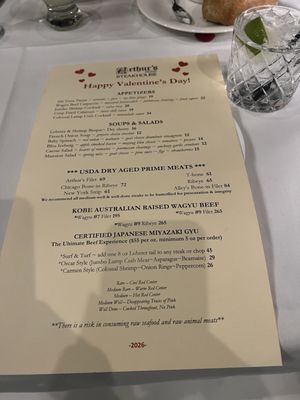Menu photo 2 Arthur's Prime Steakhouse Little Rock, AR