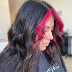 Hairtivity Salon - Pink money pieces done by Natalie