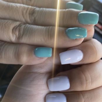 Gummme Nails & Spa - Nails done by Kayla, both dip powder - Nail Salons Near Me - Bellflower, California