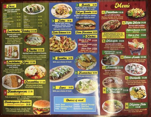 Menu photo 1 La Guerrense DeFuniak Springs, FL Menu photo 1 La Guerrense DeFuniak Springs, FL