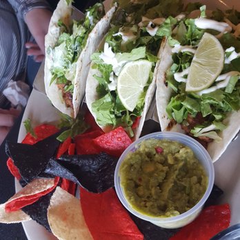 Boulder Tap House - Chicken tacos with chips/guac - Sports Bars Near Me - Ames, Iowa