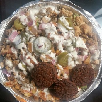 New York Eats - Gyro chicken and Falafel over rice $7.99 - Mediterranean Near Me - Arlington, Texas New York Eats - Gyro chicken and Falafel over rice $7.99 - Mediterranean Near Me - Arlington, Texas