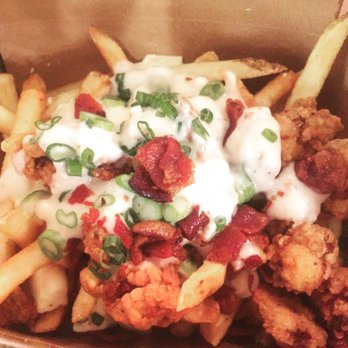 The Kroft - Country Gravy Fried Chicken Poutine Fries with BACON :) - Sandwiches Near Me - Anaheim, California The Kroft - Country Gravy Fried Chicken Poutine Fries with BACON :) - Sandwiches Near Me - Anaheim, California