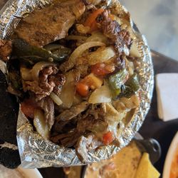 Taco Fiesta Mexican Kitchen - Mars Hill - Melcajete - the huge bowl of stuff!!!