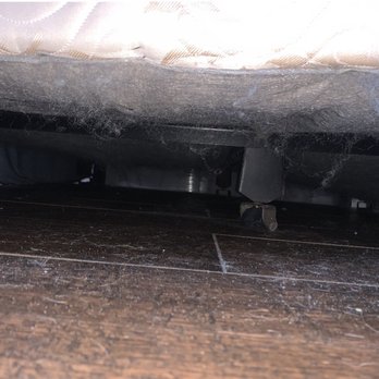 La Jolla Vacation Rentals - Underside of one of the queen beds upstairs. We were sorry we looked under there for my daughters toy. - Property Management Near Me - La Jolla, California