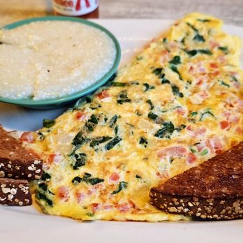 Breakfastime - Greek omelet with toast and grits - Breakfast & Brunch Near Me - Winston-Salem, North Carolina