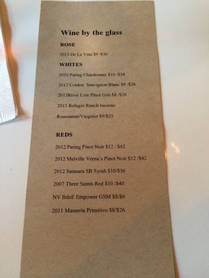 Menu photo 4 Villa Wine Bar & Kitchen Santa Barbara, CA Menu photo 4 Villa Wine Bar & Kitchen Santa Barbara, CA