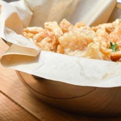 The Rodney - Fresh dropped pork rinds.