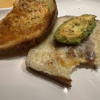 Panera Bread - This is what you call a1/2 bacon avacado sandwich. Omg where is the bacon. It's the little bit inside. - Salad Near Me - Monrovia, California