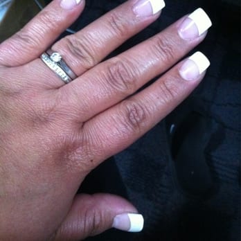Happiness Nail Bar - Full set with white tips and gel coat $30 - Nail Salons Near Me - Perris, California Happiness Nail Bar - Full set with white tips and gel coat $30 - Nail Salons Near Me - Perris, California