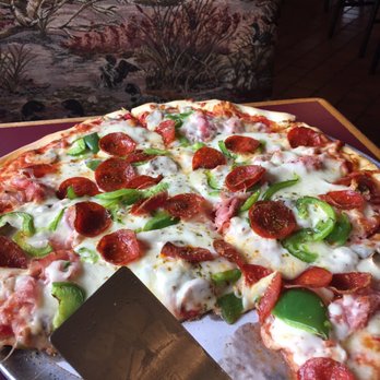Volcano Restaurant - Supreme pizza (subbed sausage for ham) - Pizza Near Me - South Bend, Indiana