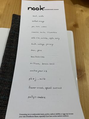 Menu photo 4 Nook Madison, WI