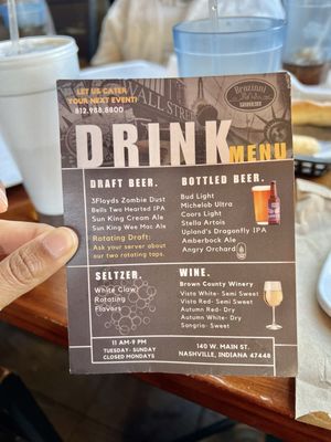 Menu photo 2 Brozinni Pizzeria Nashville, IN Menu photo 2 Brozinni Pizzeria Nashville, IN