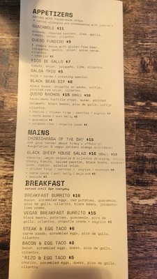 Menu photo 3 Black Sheep Bellingham, WA