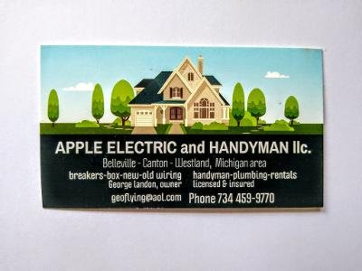 Apple Electric and Handyman Logo