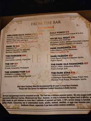 Menu photo 6 The Park at 14th Washington, DC, DC