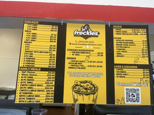 Menu photo 2 Freckle's Chicken Mesquite, TX Menu photo 2 Freckle's Chicken Mesquite, TX