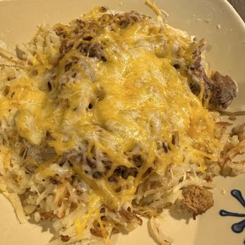 Snooze, an A.M. Eatery - Hash Browns with pulled pork - Breakfast & Brunch Near Me - Tustin, California Snooze, an A.M. Eatery - Hash Browns with pulled pork - Breakfast & Brunch Near Me - Tustin, California