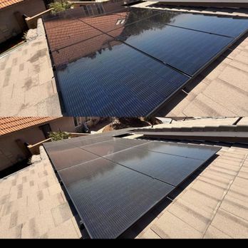 Uptown Solar Cleaners - Before & After - Solar Panel Cleaning Near Me