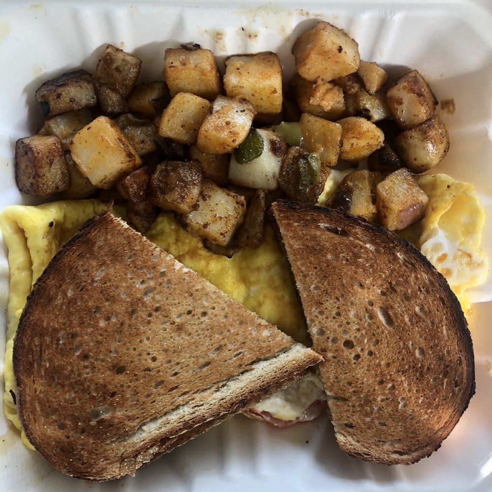 a sandwich and potatoes a sandwich and potatoes