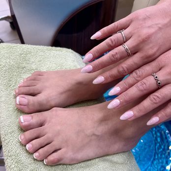 Hawaii Nails - Manicure with a full set of acrylics and pedicure with gel polish french tip - Nail Salons Near Me - Honolulu, Hawaii Hawaii Nails - Manicure with a full set of acrylics and pedicure with gel polish french tip - Nail Salons Near Me - Honolulu, Hawaii
