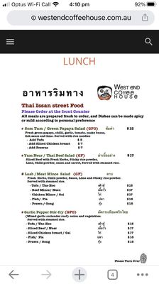 Menu photo 1 West End Coffee House West End, QLD Menu photo 1 West End Coffee House West End, QLD