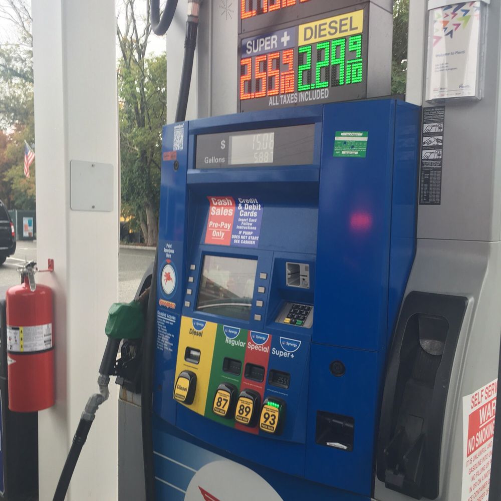 Mobil - a gas pump at a gas station - Gas Stations Near Me - Woburn, Massachusetts
