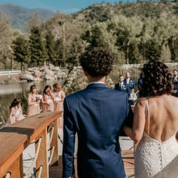 Walking down the isle at this gorgeous venue
